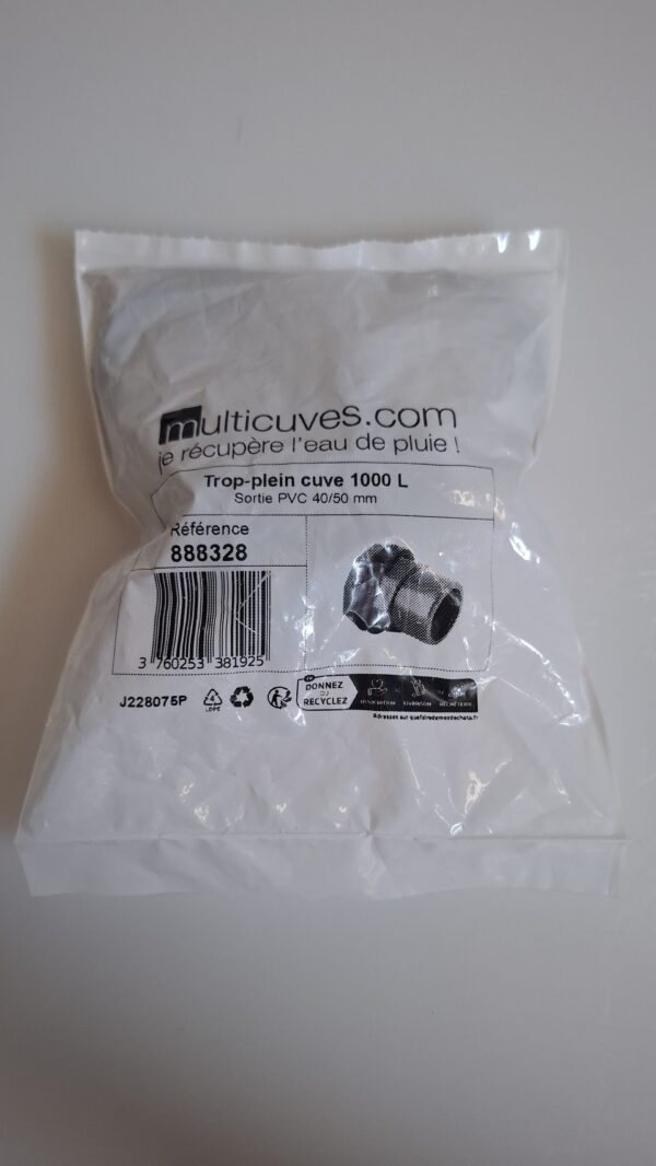 Trop-plein PVC 40-50 mm Trop-plein PVC 40/50mm