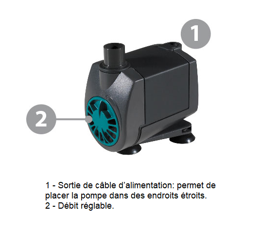 newa_600 Pompe d'aquarium 600l/h